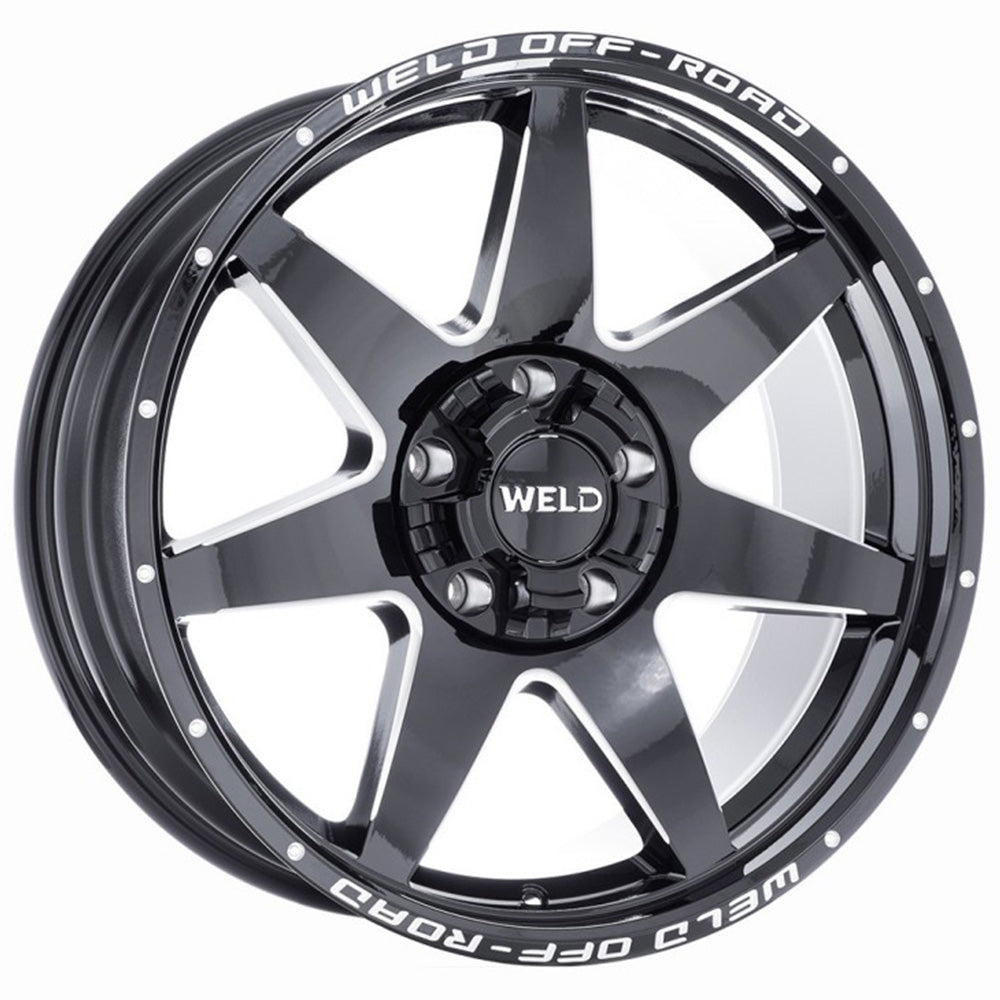 Weld Off-Road Retaliate Black Milled Wheel