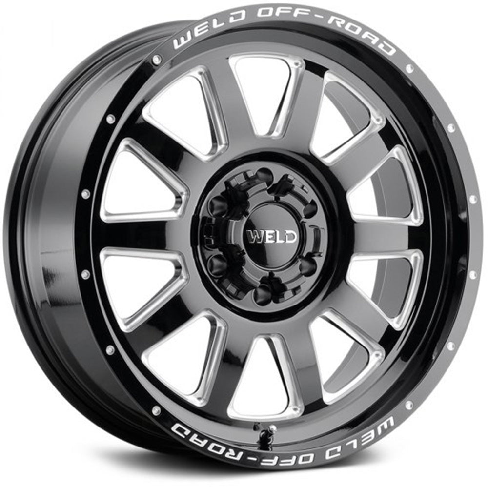 Weld Off-Road Stealth Black Milled Wheel