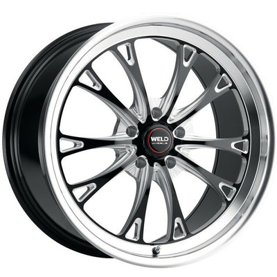Weld Racing Belmont Drag Black Milled Wheel
