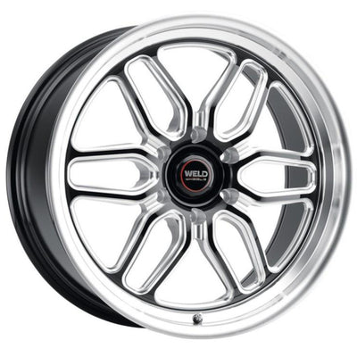 Weld Racing Laguna 6 Drag Black Milled Wheel