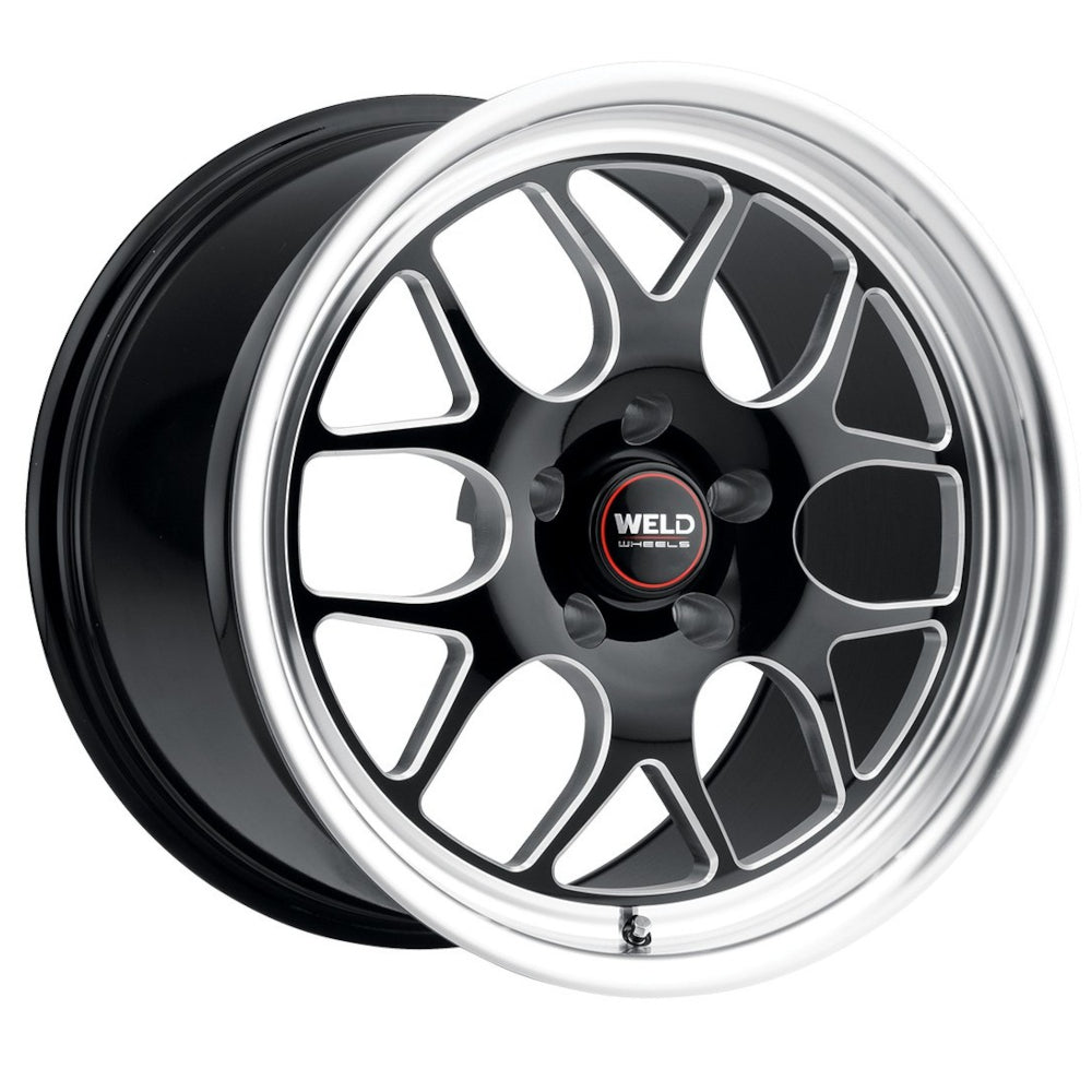 Weld Racing Solana Drag Black Machined Wheel