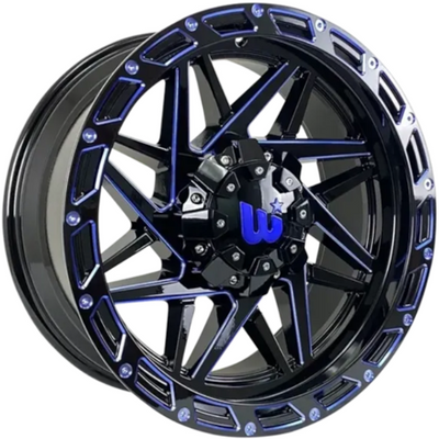 Wesrock Offroad Boulder Black Blue Wheel