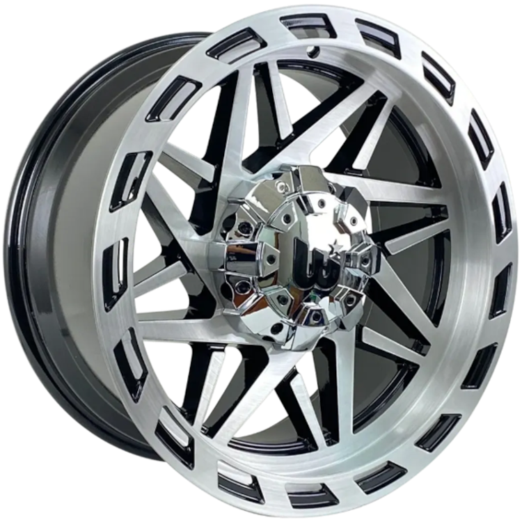 Wesrock Offroad Boulder Black Brushed Wheel