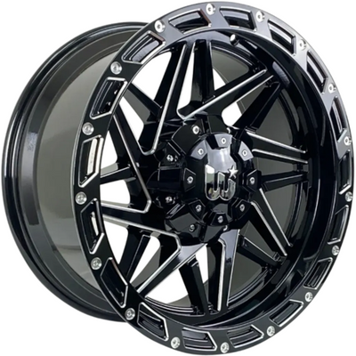 Wesrock Offroad Boulder Black Milled Wheel
