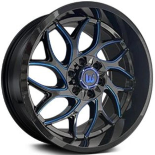 Wesrock Offroad Duke Black Blue Milled Wheel