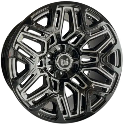 Wesrock Offroad Tundra Black Milled Wheel