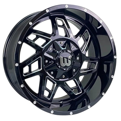 Western Off-Road Colt Black Milled Wheel