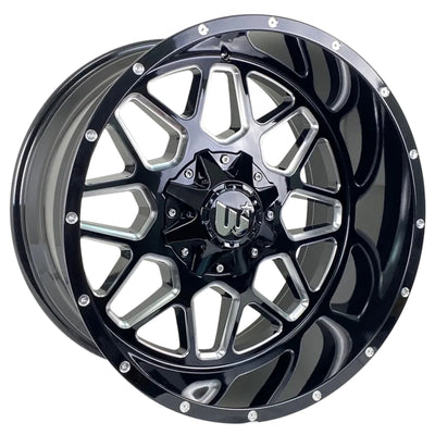 Western Off-Road Corral Black Milled Wheel