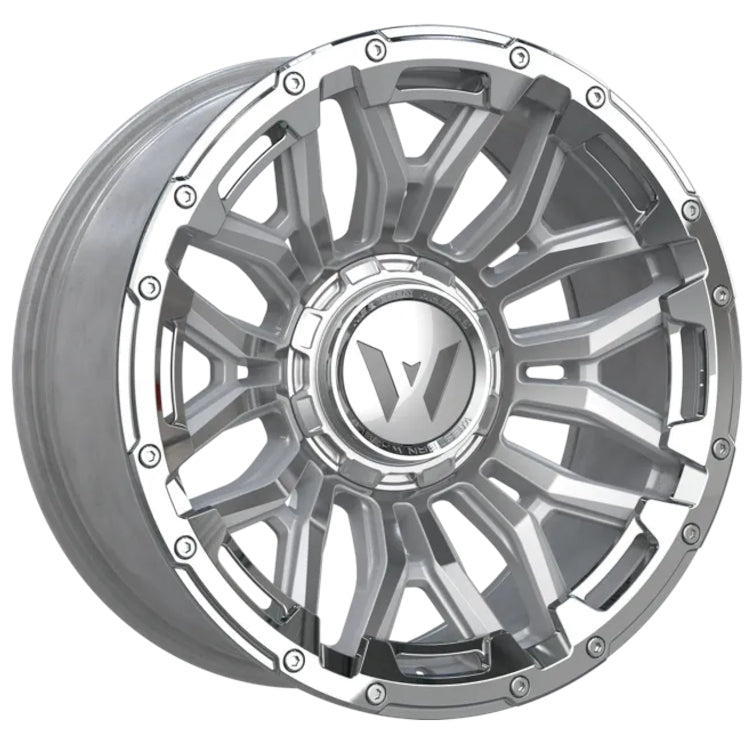Western Off-Road DR74 Beadlock Silver Machined Wheel