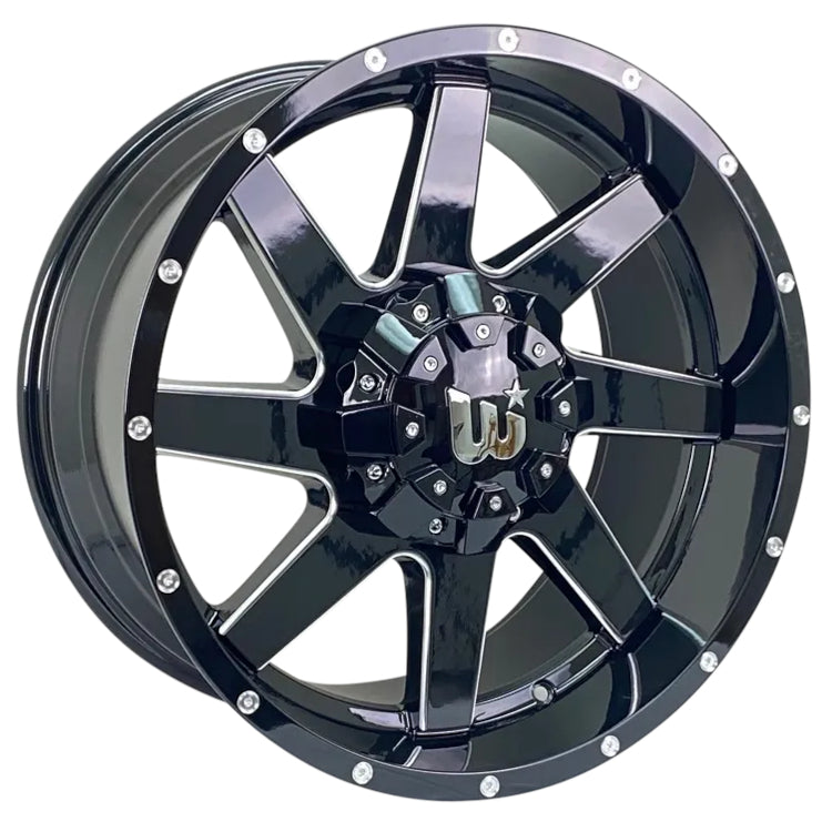 Western Off-Road Hunter Black Milled Wheel