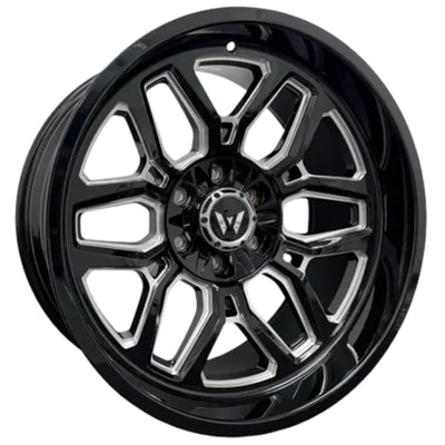 Western Off-Road Ranger Black Milled Wheel