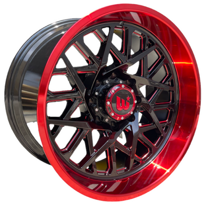 Western Off-Road Sahara Black Red Wheel