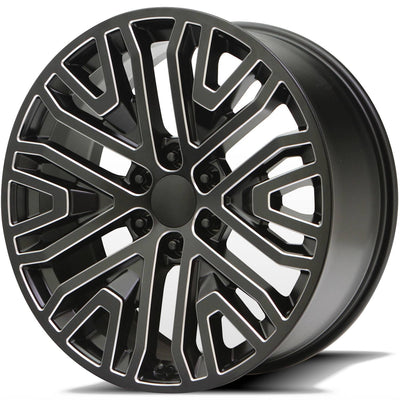 Wheel Replicas V1190 Black Milled Wheel