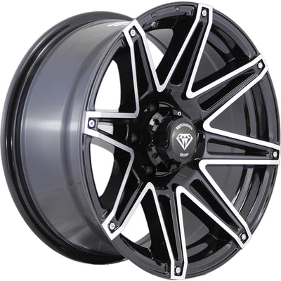 White Diamond W2759 Black Machined Wheel