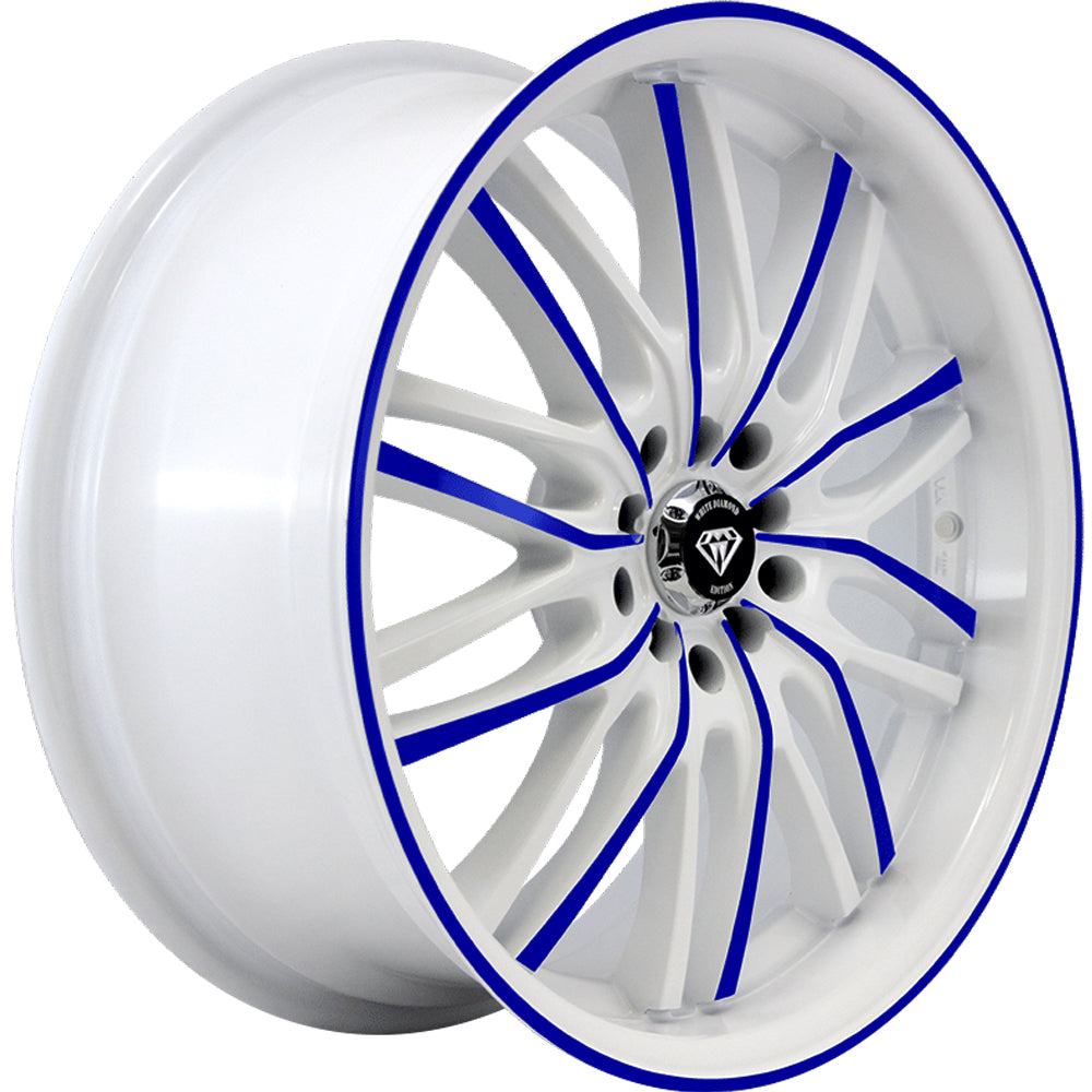 White Diamond W3108 White Blue Wheel