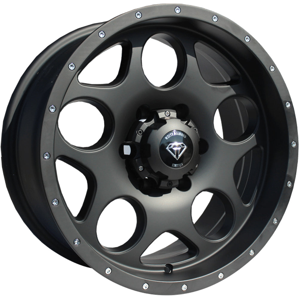 White Diamond W3243 Matte Black Wheel