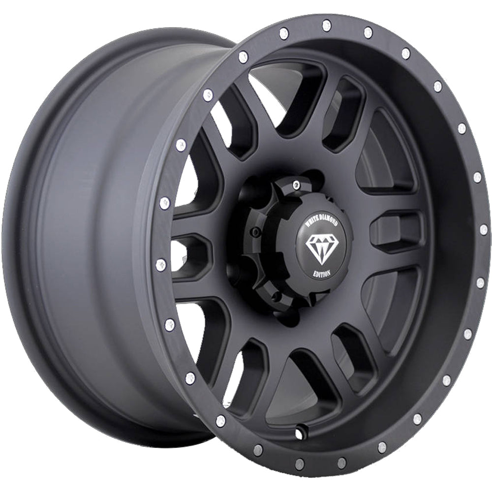 White Diamond W3244 Matte Black Wheel