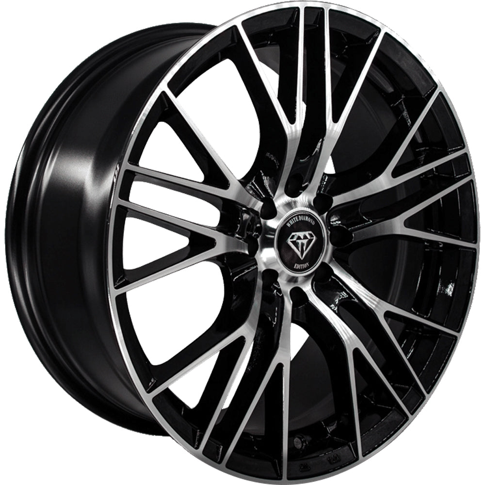White Diamond W3267 Black Machined Wheel