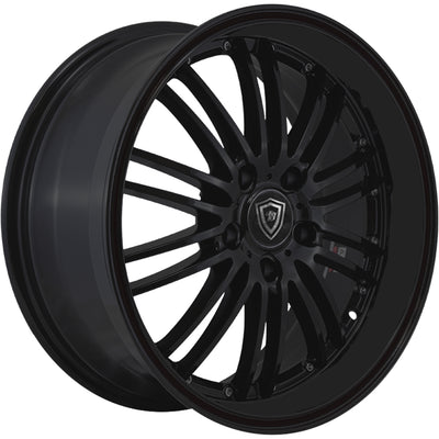 White Diamond W820 Matte Black Wheel