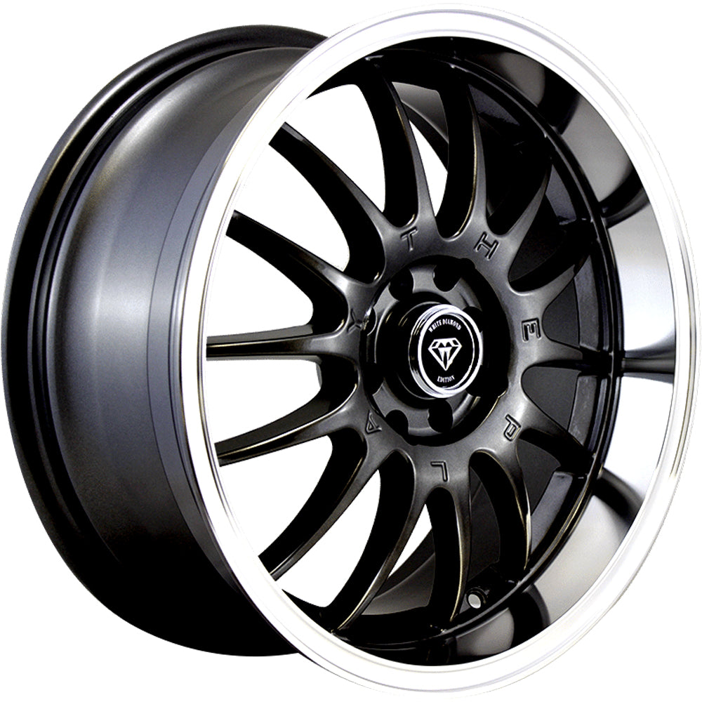 White Diamond W824 Black Wheel