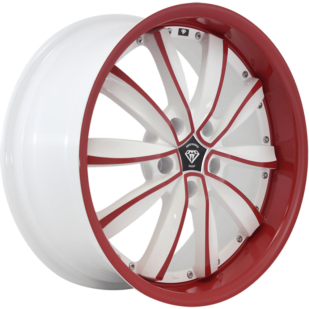 White Diamond W981 White Red Wheel
