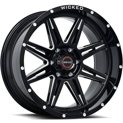 Wicked Offroad W905 Black Milled Wheel
