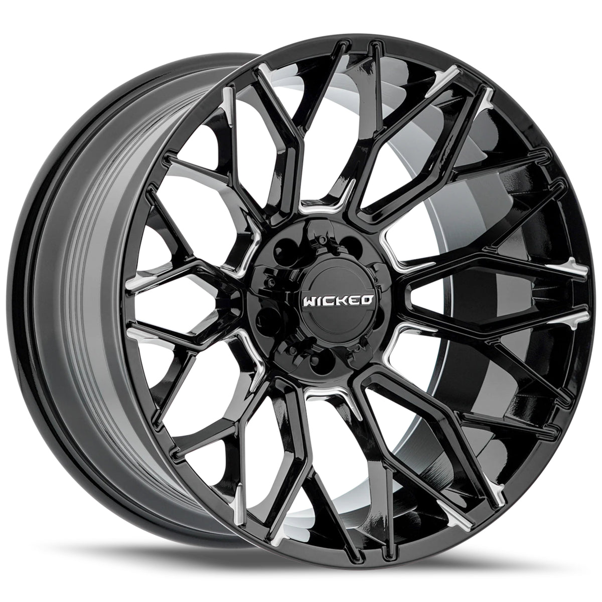 Wicked Offroad W934 Black Milled Wheel