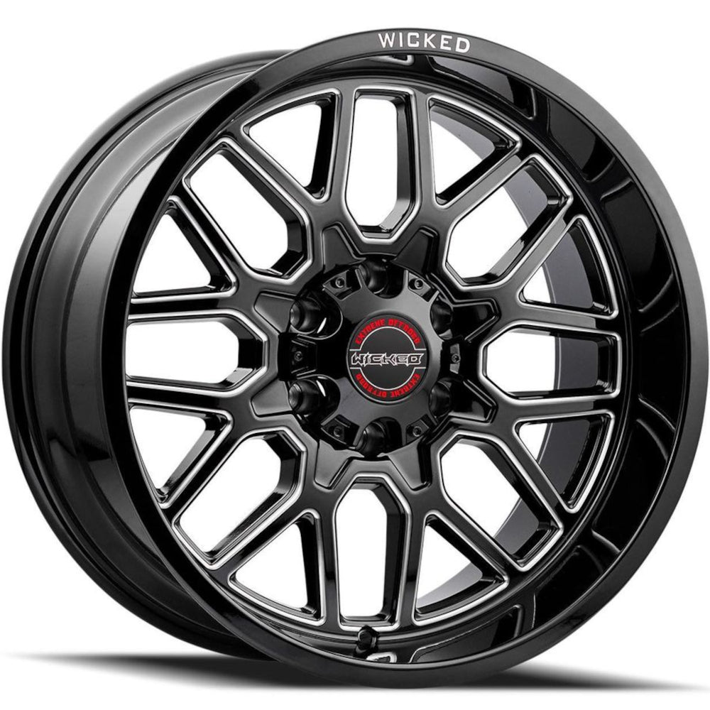 Wicked Offroad W938 Black Milled Wheel