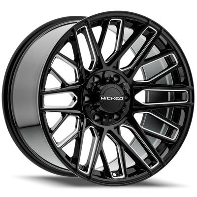 Wicked Offroad W945 Black Milled Wheel