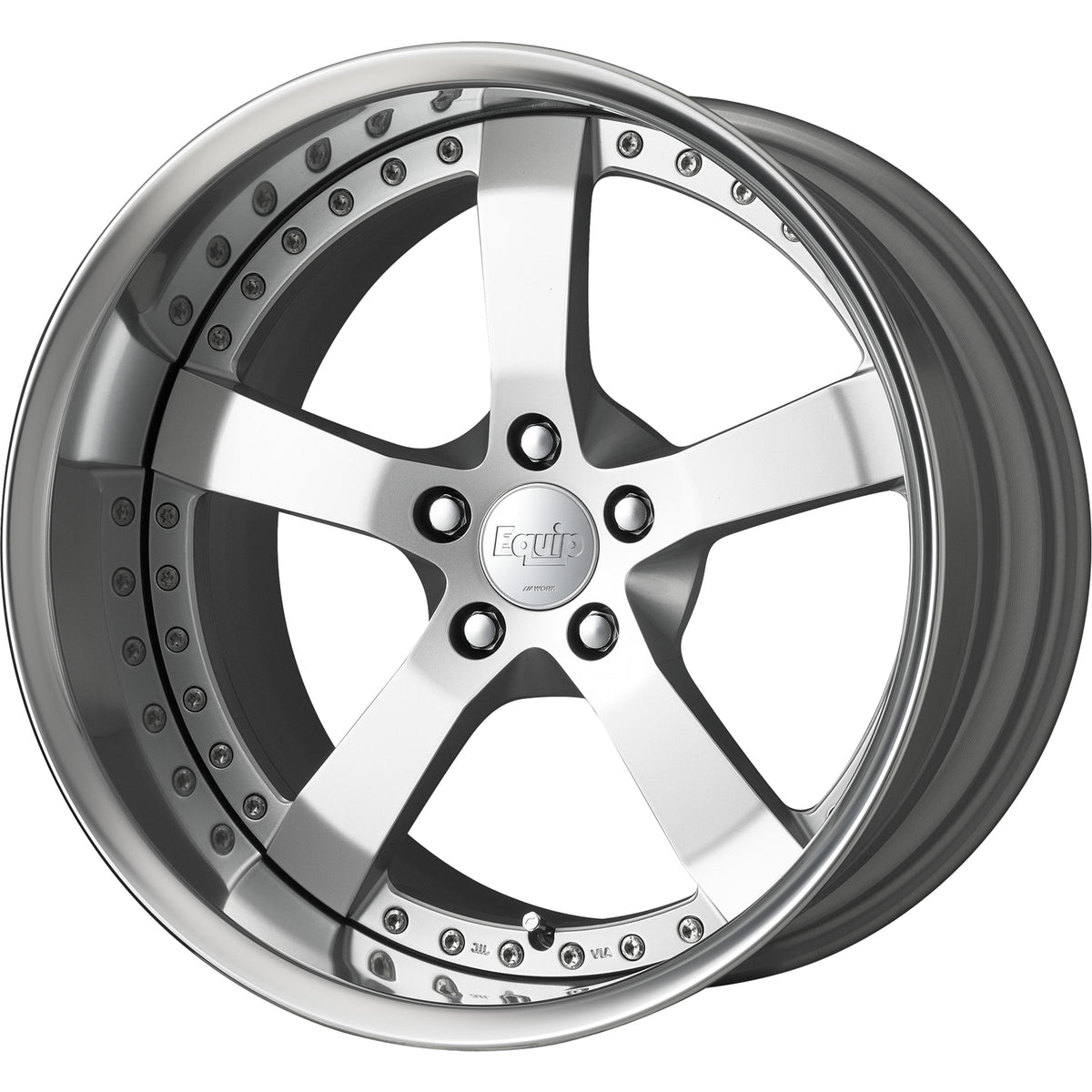 Work Equip E05 Silver Polished Wheel