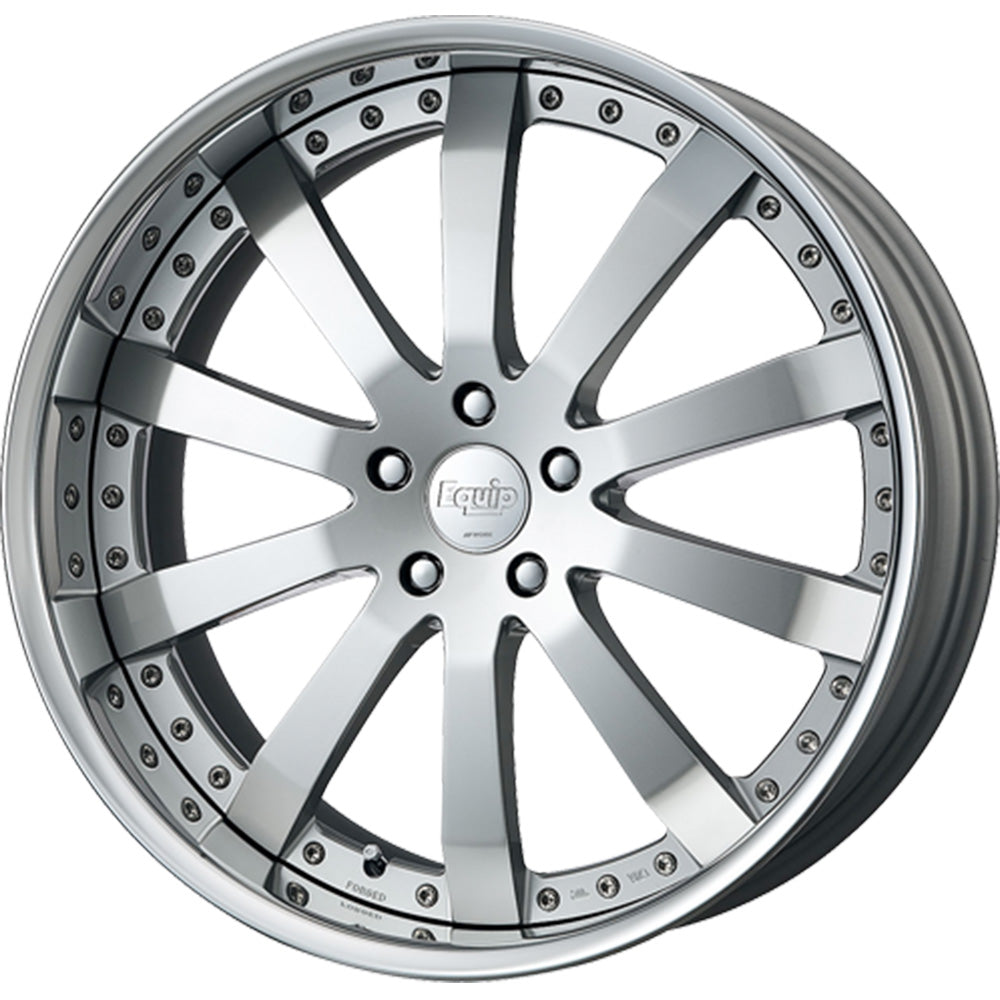 Work Equip E10 Silver Polished Wheel