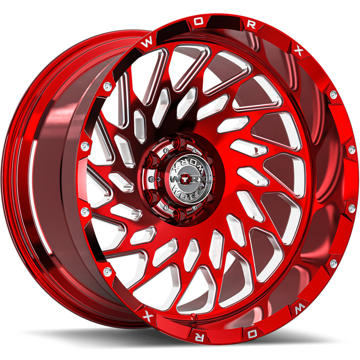 Worx Forged WF820 Polished Red Wheel