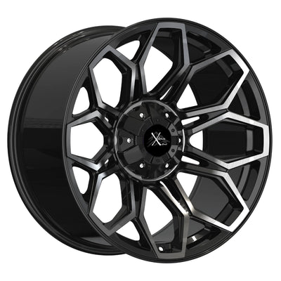 X Drive Beast Black Machined Wheel