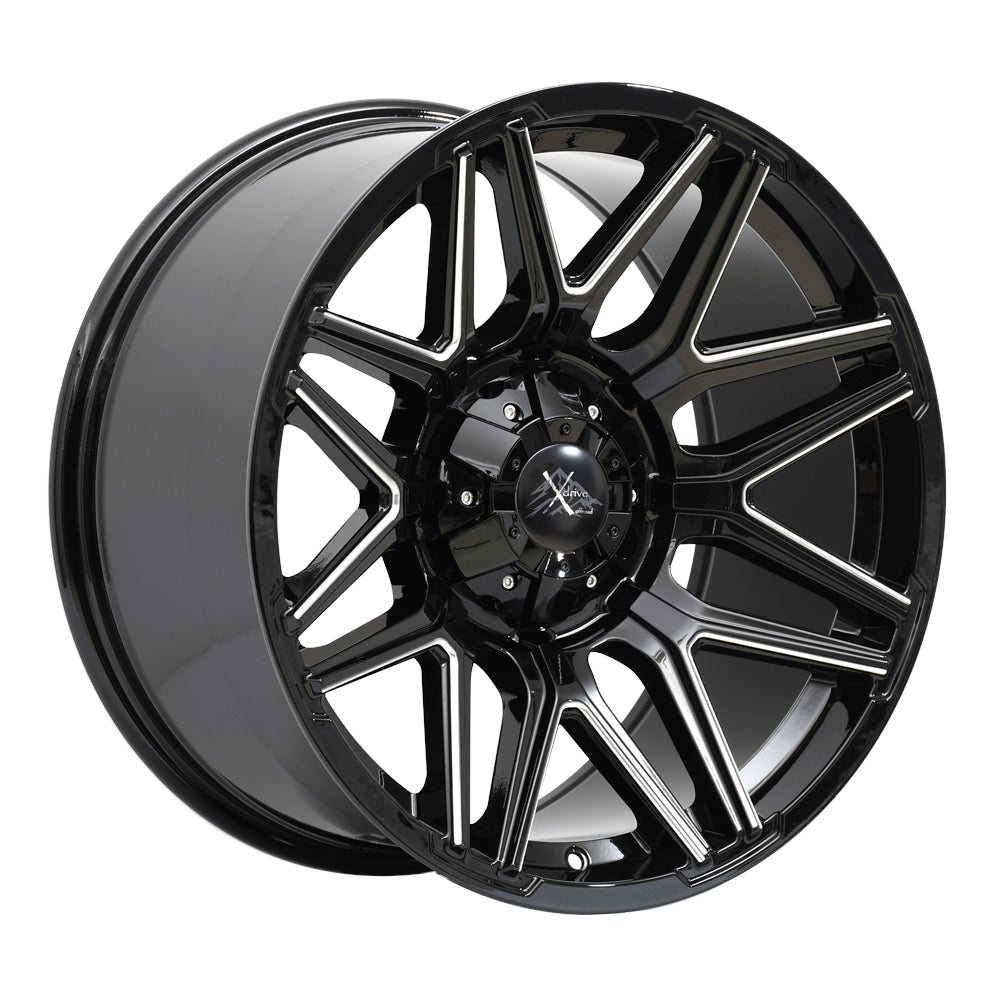 X Drive Crank Black Milled Wheel