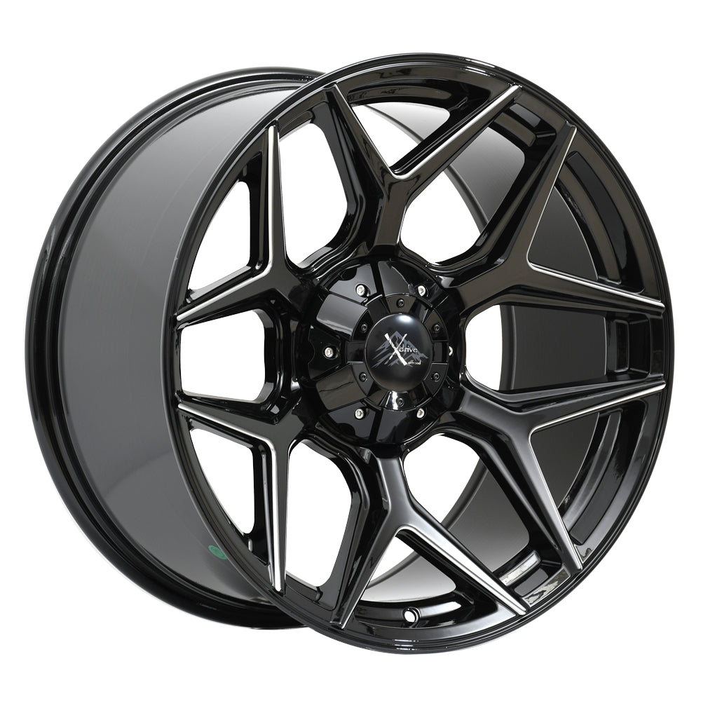X Drive Defiant Black Milled Wheel