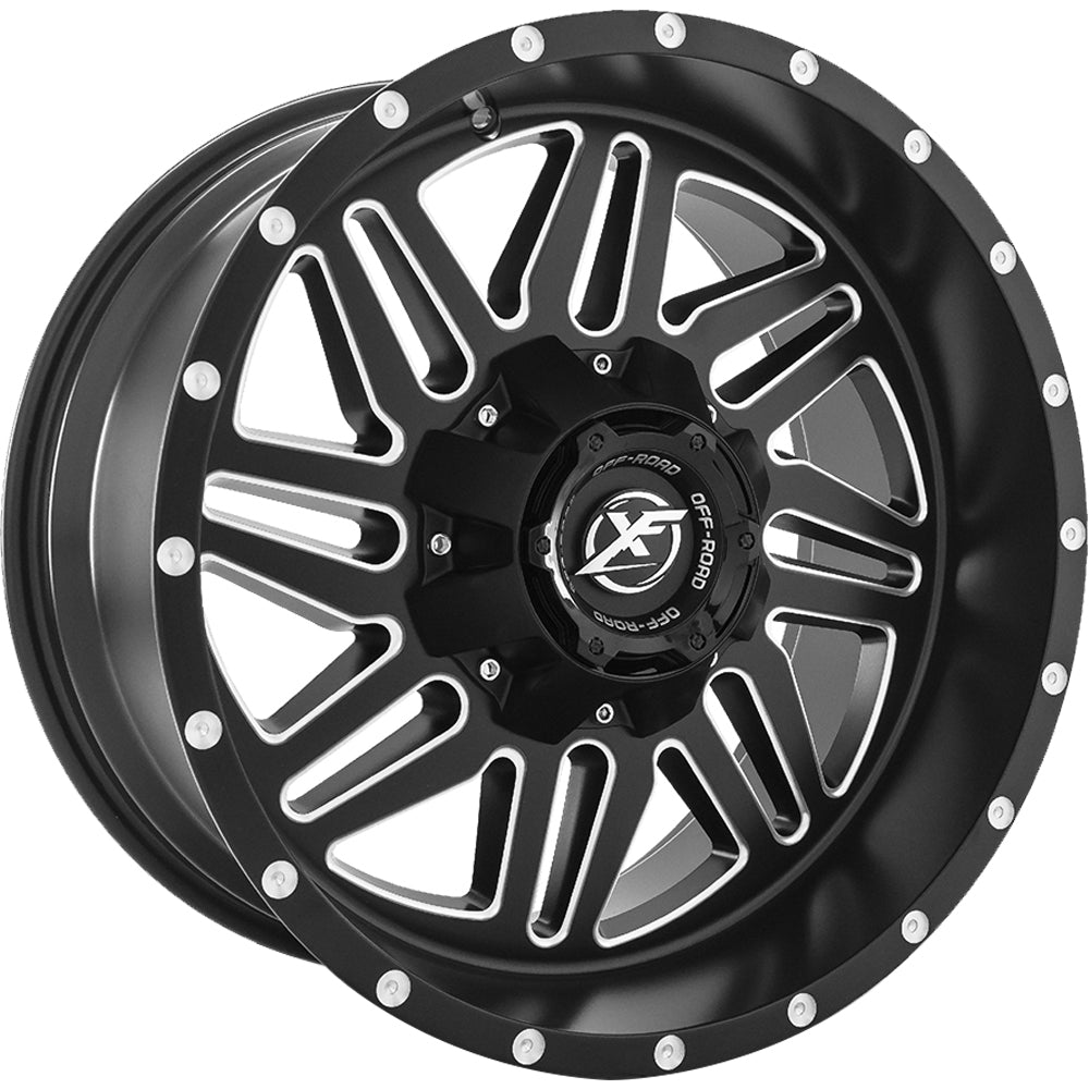 XF Offroad XF-201 Black Milled Wheel