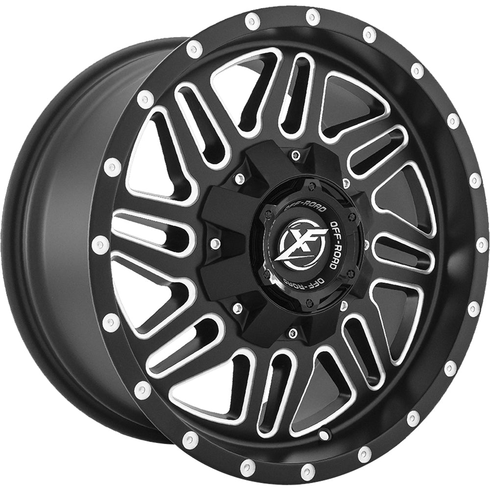 XF Offroad XF-201 Black Milled Wheel