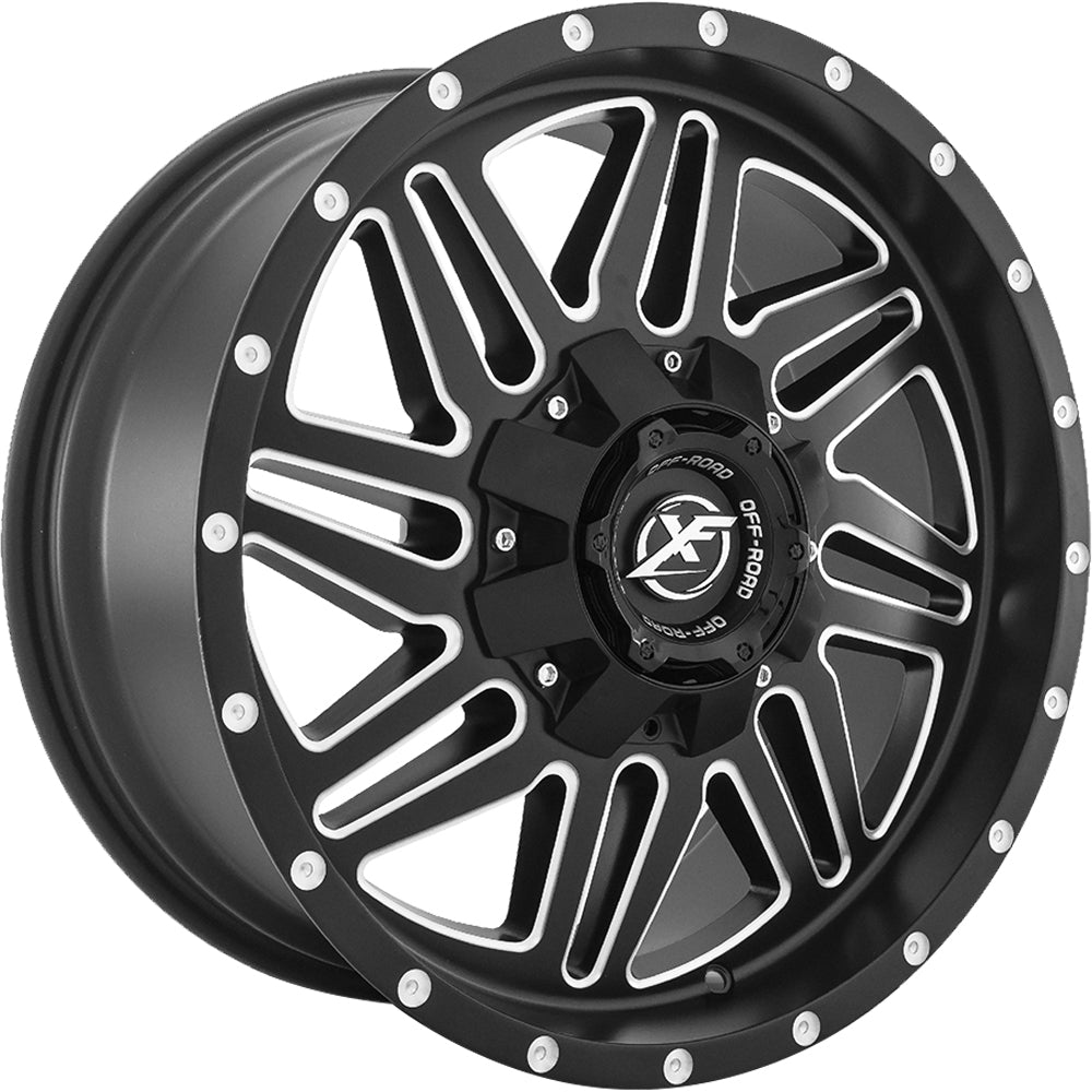 XF Offroad XF-201 Black Milled Wheel