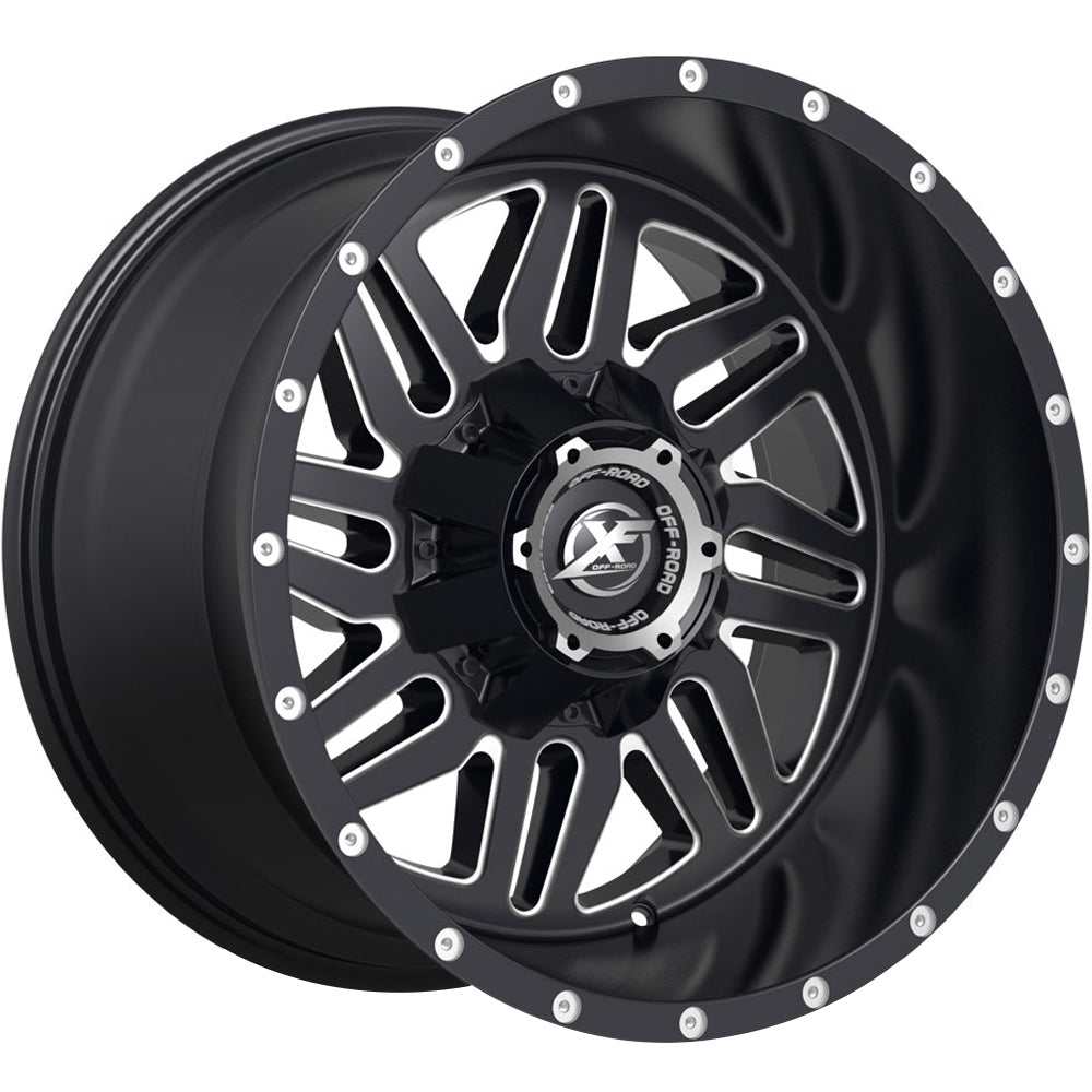 XF Offroad XF-201 Black Milled Wheel