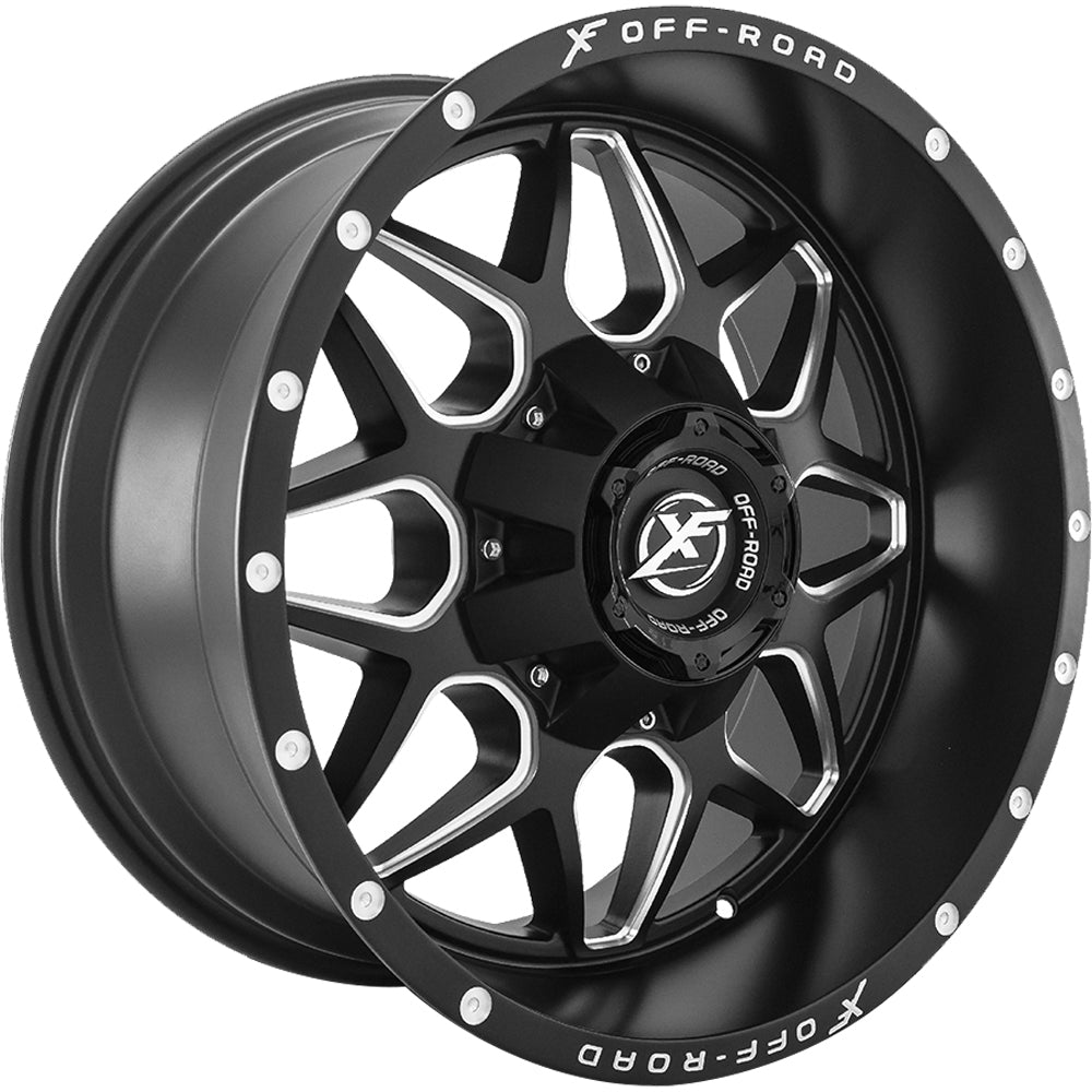 XF Offroad XF-202 Black Milled Wheel