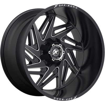 XF Offroad XF-203 Black Milled Wheel