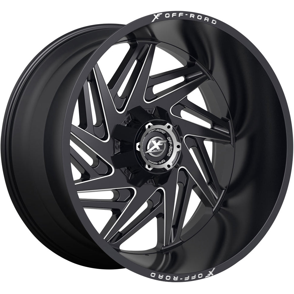 XF Offroad XF-203 Black Milled Wheel