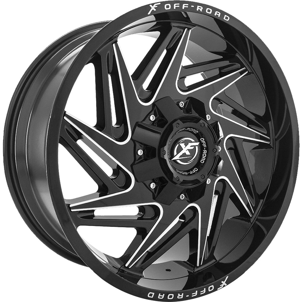 XF Offroad XF-203 Black Milled Wheel
