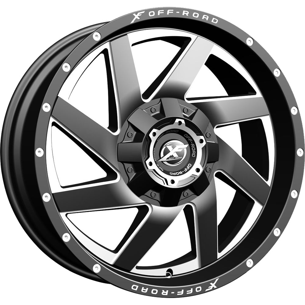 XF Offroad XF-205 Black Milled Wheel