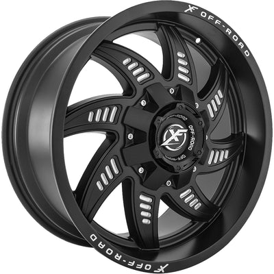 XF Offroad XF-206 Black Milled Wheel