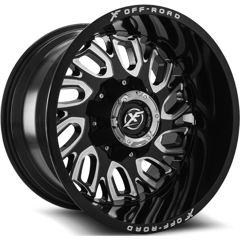 XF Offroad XF-207 Black Milled Wheel