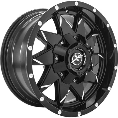 XF Offroad XF-208 Black Milled Wheel