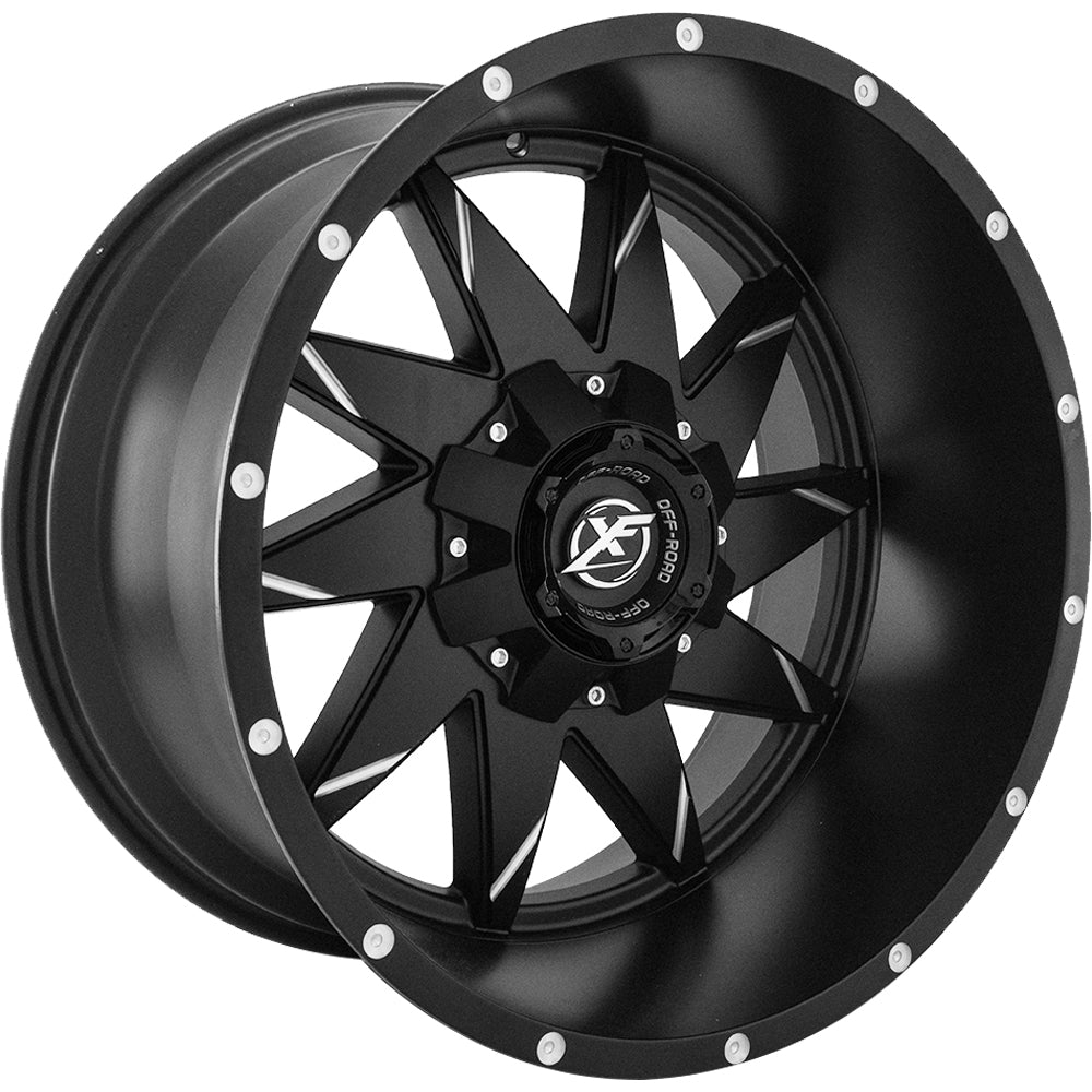 XF Offroad XF-208 Black Milled Wheel