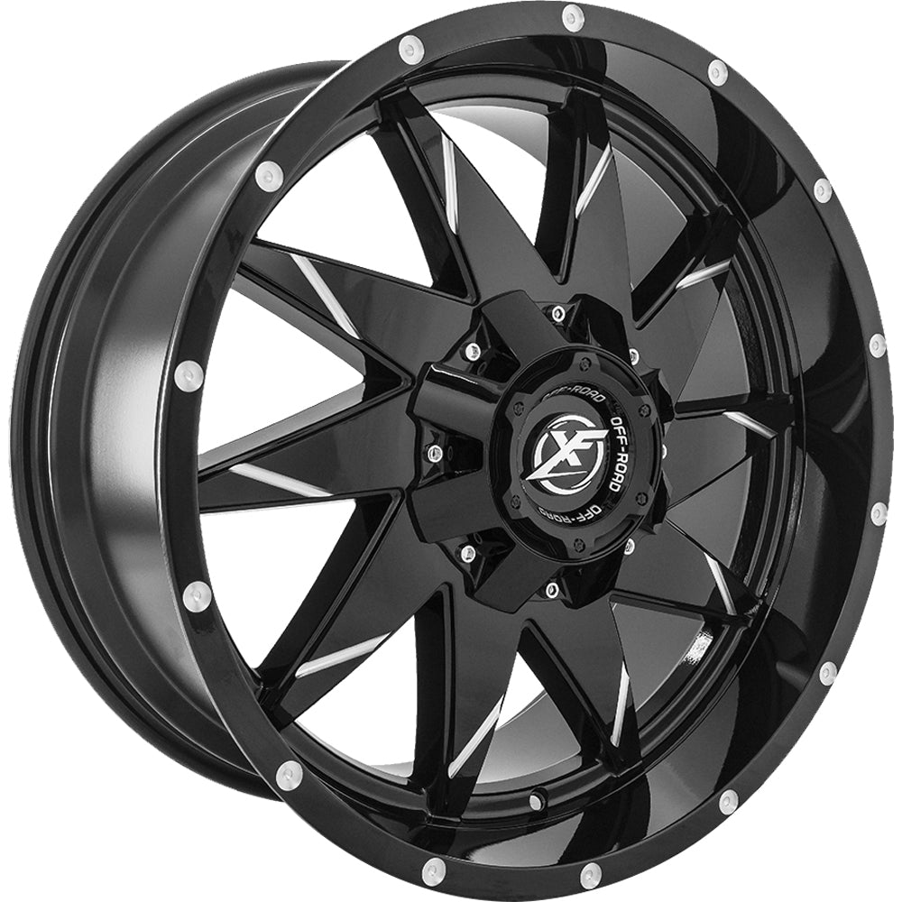XF Offroad XF-208 Black Milled Wheel