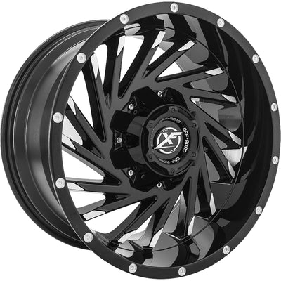 XF Offroad XF-209 Black Machined Wheel